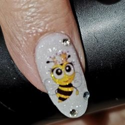 Divine Nail & Tan - Queen Bee nails
