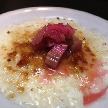 Loring Place - A closer look at the Rhubarb Rice Pudding - Desserts Near Me - New York, New York Loring Place - A closer look at the Rhubarb Rice Pudding - Desserts Near Me - New York, New York
