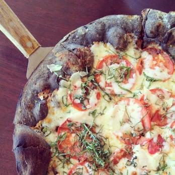 Caffe Concerto - squid ink dough margherita pizza - Pizza Near Me - Los Angeles, California