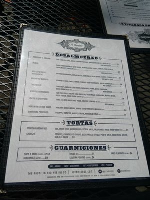 Menu photo 4 El Camino Washington, DC, DC