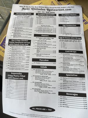 Menu photo 3 Aunt Chilada's Mexican Grill Northport, NY