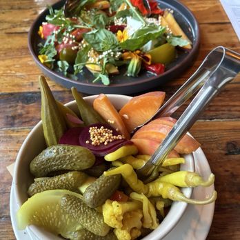 Breadery - House pickled vegetables and burrata salad - Italian Near Me - Crested Butte, Colorado