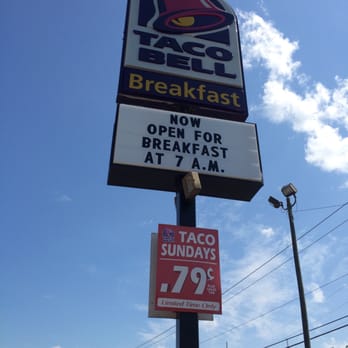 Taco Bell - Nothing better than $.79 tacos and breakfast for a Sunday morning! - Fast Food Near Me - Wetumpka, Alabama Taco Bell - Nothing better than $.79 tacos and breakfast for a Sunday morning! - Fast Food Near Me - Wetumpka, Alabama
