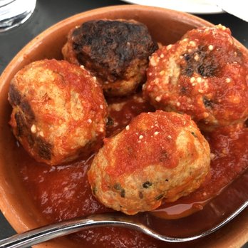 Oak + Almond - Pork Ricotta Meatballs - New American Near Me - Norwalk, Connecticut Oak + Almond - Pork Ricotta Meatballs - New American Near Me - Norwalk, Connecticut