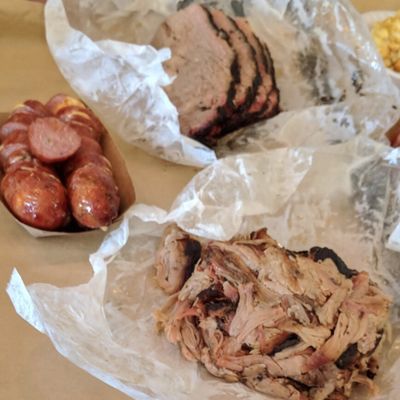 Photo of Smoke BBQ Restaurant & Catering - Fort Lauderdale, FL, US. Amazing Angus Beef Brisket, delicious Jalapeño-Cheddar Sausage, juiciest Pulled Pork