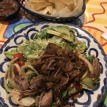 Chevys Fresh Mex - Sizzling Fajita Salad with Carnitas - Mexican Near Me - Olivette, Missouri Chevys Fresh Mex - Sizzling Fajita Salad with Carnitas - Mexican Near Me - Olivette, Missouri