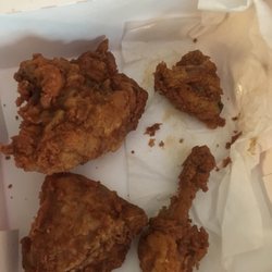 KFC - This is the typical 4 pc at this location. 2nd time in 3 yes I've picked up chicken at this location.
