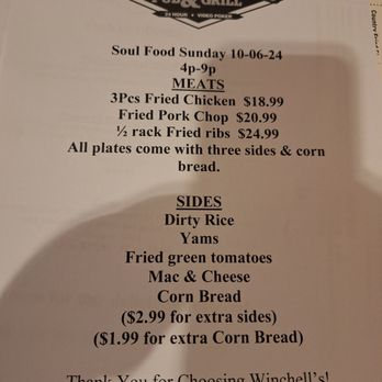 Winchell's Pub & Grill - Soul Food Sunday - Pubs Near Me - North Las Vegas, Nevada