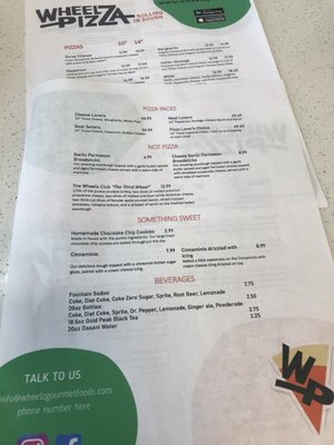 Menu photo 2 Wheelz Pizza Charlotte, NC Menu photo 2 Wheelz Pizza Charlotte, NC