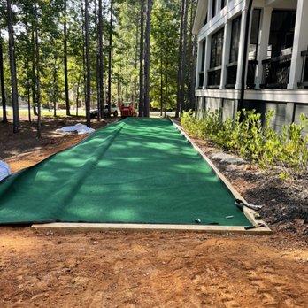 E Leveling Grading - Bocce ball construction phase 3 - Excavation Services Near Me - Bishop, Georgia