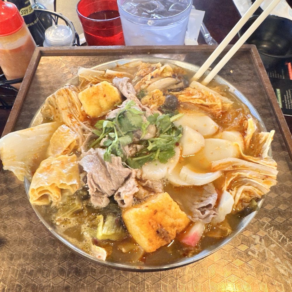 Tasty Pot - Lamb hot pot and I asked for the vegan broth base instead of pork broth - Hot Pot Near Me - Albuquerque, New Mexico Tasty Pot - Lamb hot pot and I asked for the vegan broth base instead of pork broth - Hot Pot Near Me - Albuquerque, New Mexico