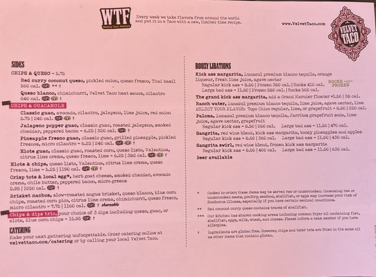 Menu photo 2 Velvet Taco The Woodlands, TX Menu photo 2 Velvet Taco The Woodlands, TX