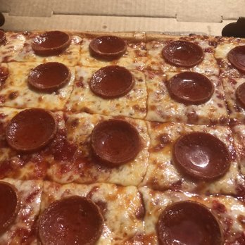 Ledo Pizza - Thick cut Pepperoni pizza with Mikes hot honey drizzled on each pepperoni. - Italian Near Me - McHenry, Maryland Ledo Pizza - Thick cut Pepperoni pizza with Mikes hot honey drizzled on each pepperoni. - Italian Near Me - McHenry, Maryland