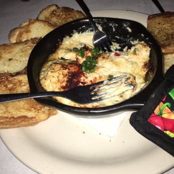 Beef 'N Bottle - Cajun crab dip, we started eating before the pic but it's GOOD - Steakhouses Near Me - Charlotte, North Carolina