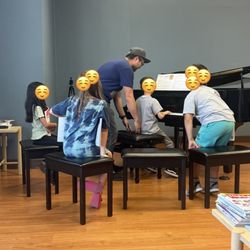 Peter Brown Piano Studio - Students get more comfortable performing for an audience as time progresses.
