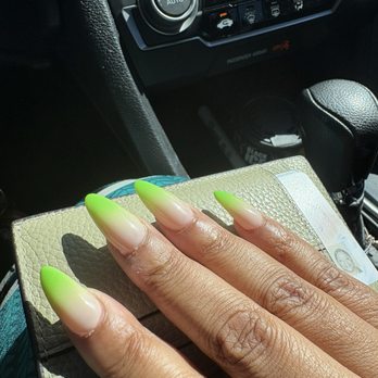 POLISH LAB NAILS & SPA - Love the shape, love the color! It's still summer so gotta go bright ombré  Once again, Micheal did an amazing job! - Nail Salons Near Me - Glendora, California