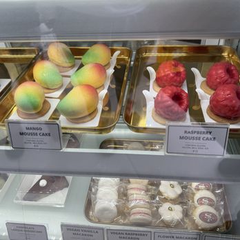 Fancy Flavors - Mango Mousse  CAKE | Raspberry Mousse CAKE - Macarons Near Me - San Jose, California