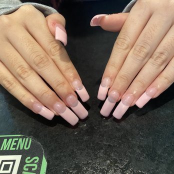 White Orchid Nail Lounge - My teen's acrylic full set. Total cost: $100!! - Nail Salons Near Me - Weston, Florida White Orchid Nail Lounge - My teen's acrylic full set. Total cost: $100!! - Nail Salons Near Me - Weston, Florida