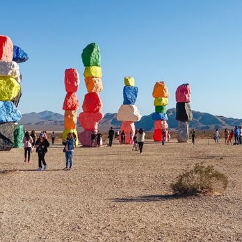 Seven Magic Mountains - Public Art Near Me - Las Vegas, Nevada Seven Magic Mountains - Public Art Near Me - Las Vegas, Nevada