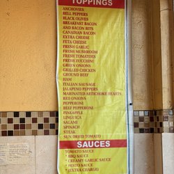 Toppings as of 3/14/26
