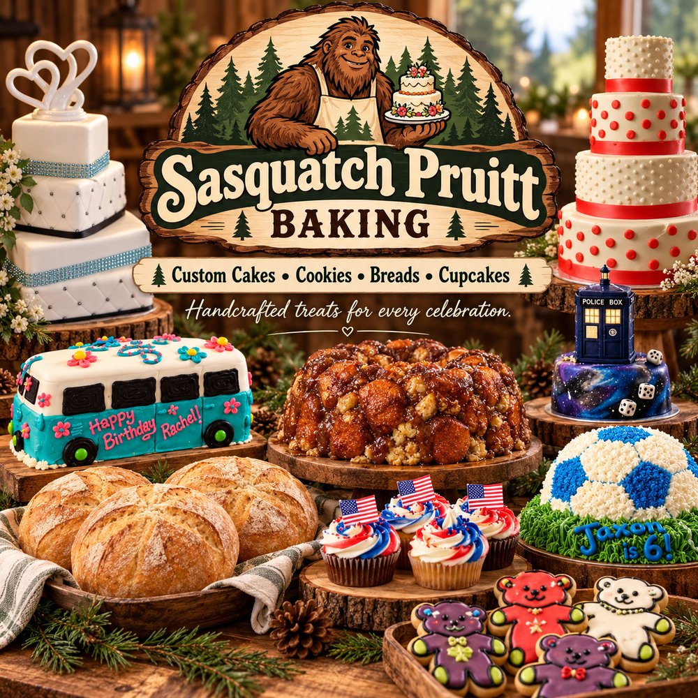 Sasquatch Pruitt Baking Logo