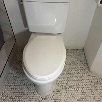 Sewer Contractor 911 - New toilet installation after tile flooring was replaced - Plumbing Near Me - San Diego, California Sewer Contractor 911 - New toilet installation after tile flooring was replaced - Plumbing Near Me - San Diego, California