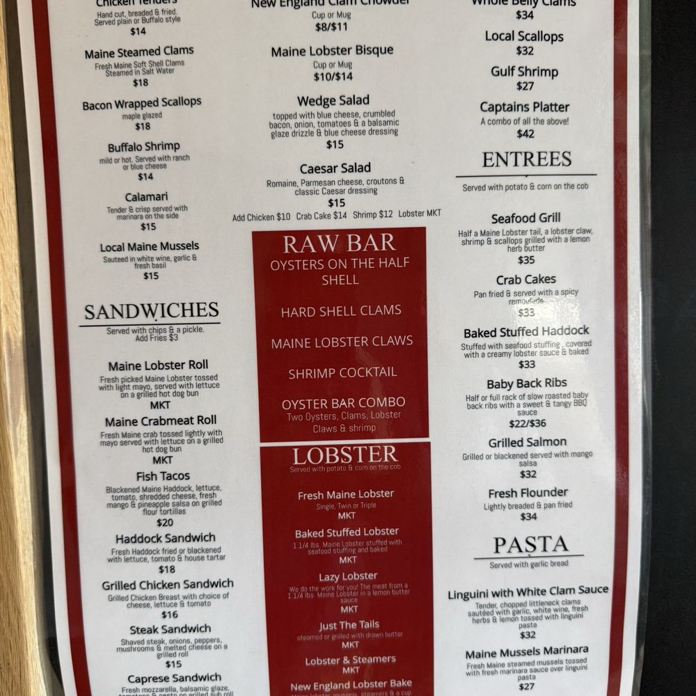 Tracy's Seafood - Menu pg 1 - Seafood Near Me - Sullivan, Maine Tracy's Seafood - Menu pg 1 - Seafood Near Me - Sullivan, Maine