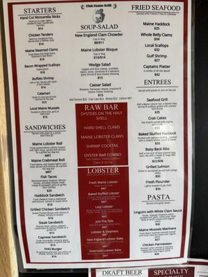 Menu photo 3 Tracy's Seafood Sullivan, ME Menu photo 3 Tracy's Seafood Sullivan, ME
