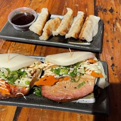 Domo Cafe - Domo Bun and Pork Dumplings