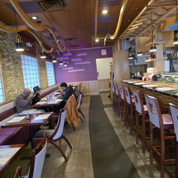 Cafe Asia 2 - The Sushi Bar and the main dining room of the restaurant, very elegant and at the same time with comfortable furniture. - Sushi Bars Near Me - Roanoke, Virginia