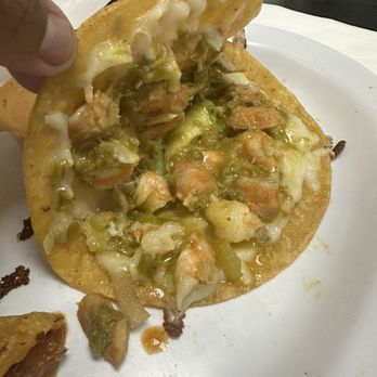 Mariscos Chinola - Taco al givernador, sad taste. - Mexican Near Me - Riverside, California Mariscos Chinola - Taco al givernador, sad taste. - Mexican Near Me - Riverside, California