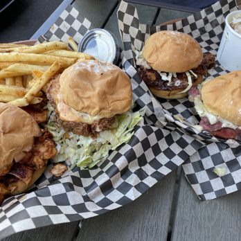 Manzanita Grill - Bbq chicken, Nashville chicken, pulled pork and pastrami Reuben. Fries and coleslaw. - Food Trucks Near Me - Bend, Oregon