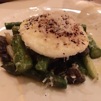 Ninety Acres - Vegetarian egg course with asparagus and potatoes - New American Near Me - Peapack, New Jersey