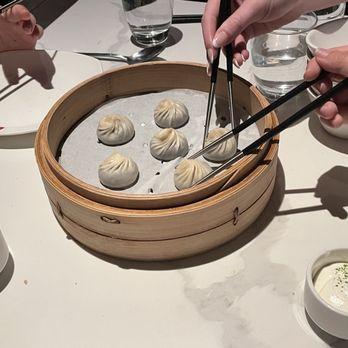 Din Tai Fung - Chocolate xlb with sea salt cream - Taiwanese Near Me - Bellevue, Washington Din Tai Fung - Chocolate xlb with sea salt cream - Taiwanese Near Me - Bellevue, Washington