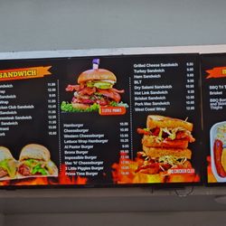 Sandwich menu