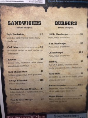 Menu photo 4 Osgood Grub Company Osgood, IN Menu photo 4 Osgood Grub Company Osgood, IN