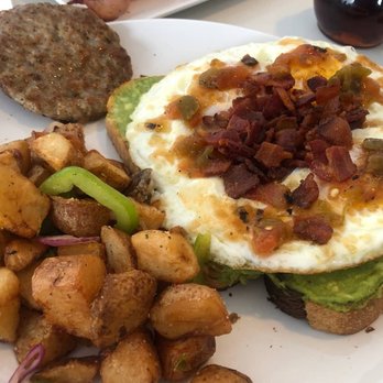 Toast on First - My dad got some type of avocado toast with bacon. - Coffee & Tea Near Me - Whittier, California Toast on First - My dad got some type of avocado toast with bacon. - Coffee & Tea Near Me - Whittier, California