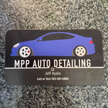 MPP Auto Detailing - Front of business card - Auto Detailing Near Me MPP Auto Detailing - Front of business card - Auto Detailing Near Me