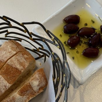 Elia Greek Tavern - Bread and Olive Oil with Olives - Mediterranean Near Me - Dallas, Texas Elia Greek Tavern - Bread and Olive Oil with Olives - Mediterranean Near Me - Dallas, Texas