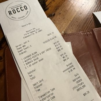Restaurant Rocco - Italian Near Me - Simpsonville, South Carolina