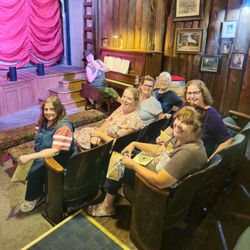 Sat up front by expert Pianist, Debbie. Watered Down Saloon.