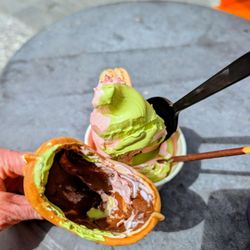 Ichigo Matcha - Fish cone taiyaki