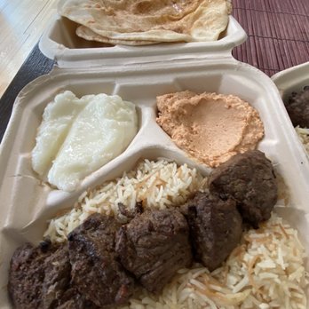 Hummus Labs - Filet Mignon Platter - Mediterranean Near Me - Pasadena, California