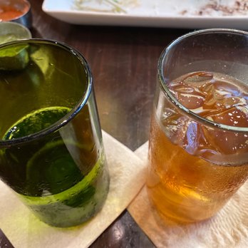Hugo's Invitados - Glassware made from reused wine bottles - Seafood Near Me - Irving, Texas Hugo's Invitados - Glassware made from reused wine bottles - Seafood Near Me - Irving, Texas