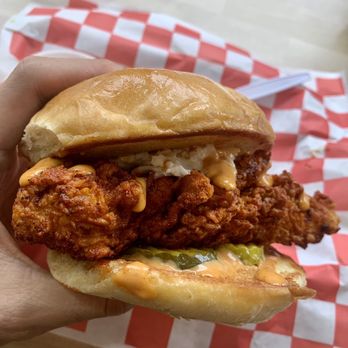 Birdies Hot Chicken - Bird in a Bun (medium) - Chicken Shop Near Me - Brooklyn, New York Birdies Hot Chicken - Bird in a Bun (medium) - Chicken Shop Near Me - Brooklyn, New York