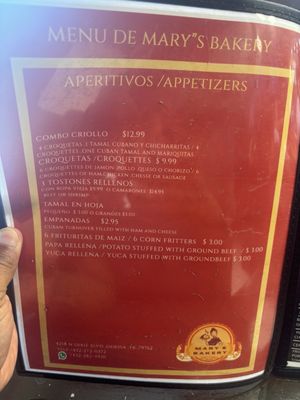 Menu photo 4 Marys Bakery Odessa, TX