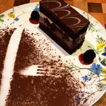 Fia Restaurant - Chocolate Mousse Cake - New American Near Me - Atlanta, Georgia Fia Restaurant - Chocolate Mousse Cake - New American Near Me - Atlanta, Georgia