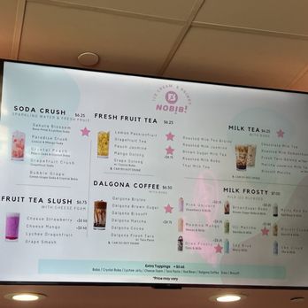 Nobibi Ice Cream & Tea - Menu - Ice Cream & Frozen Yogurt Near Me - Claremont, California Nobibi Ice Cream & Tea - Menu - Ice Cream & Frozen Yogurt Near Me - Claremont, California