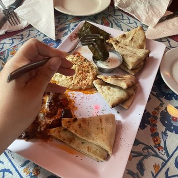 Istanbul Restaurant - Mixed appetizer was delicious and came out so fast! - Turkish Near Me - San Juan, Puerto Rico