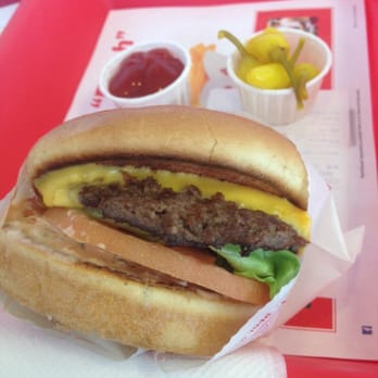 In-N-Out Burger - Cheese burger no onions - Burgers Near Me - Modesto, California